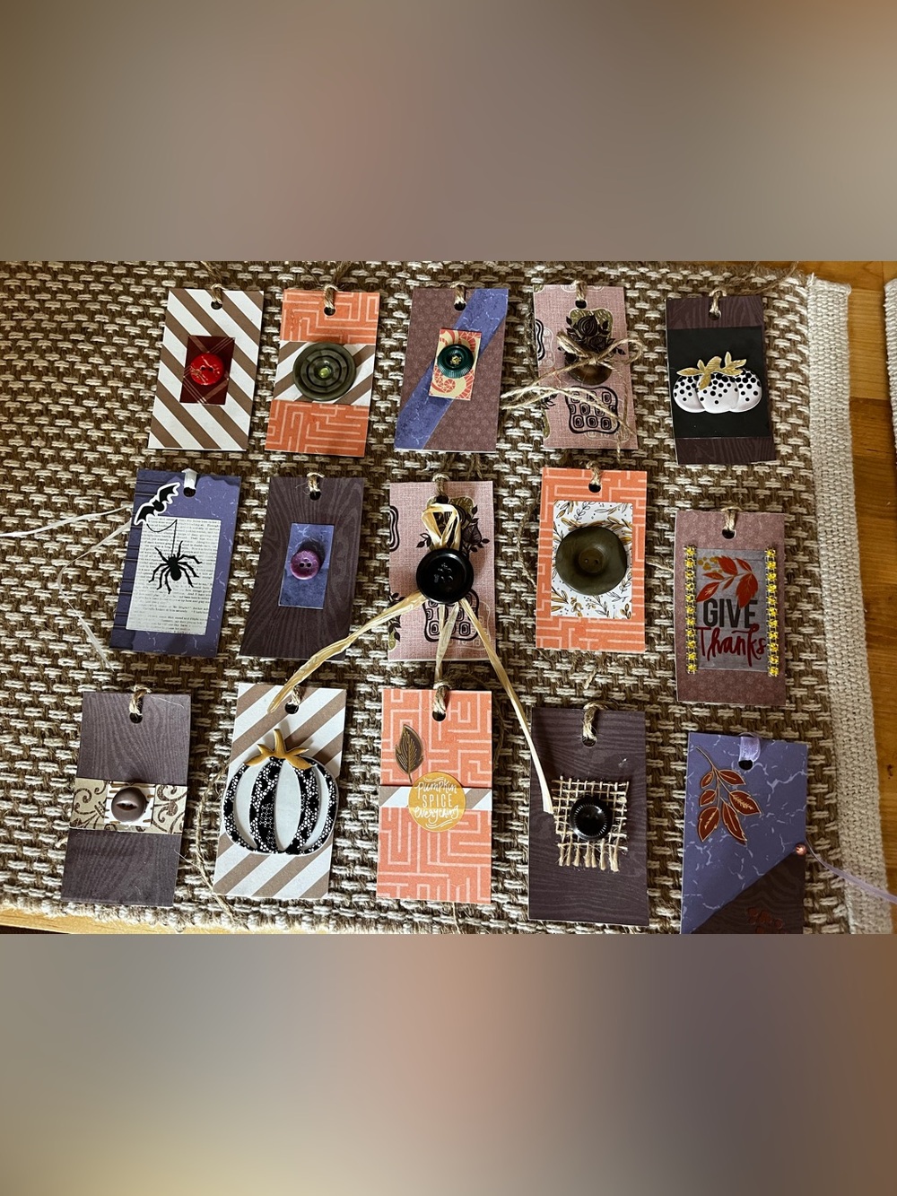 Fall themed Tags Handcrafted